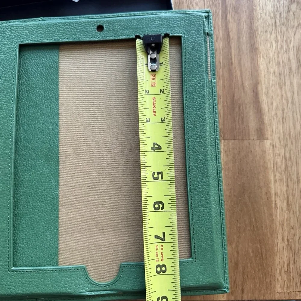 Polo Ralph Lauren Leather Green Case For Ipad Or Tablet Media Case‎ Embossed NWT